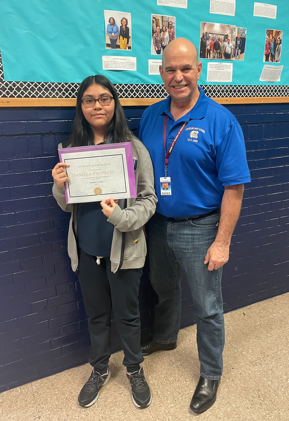 March 2023 Student of The Month-Emerson Middle School