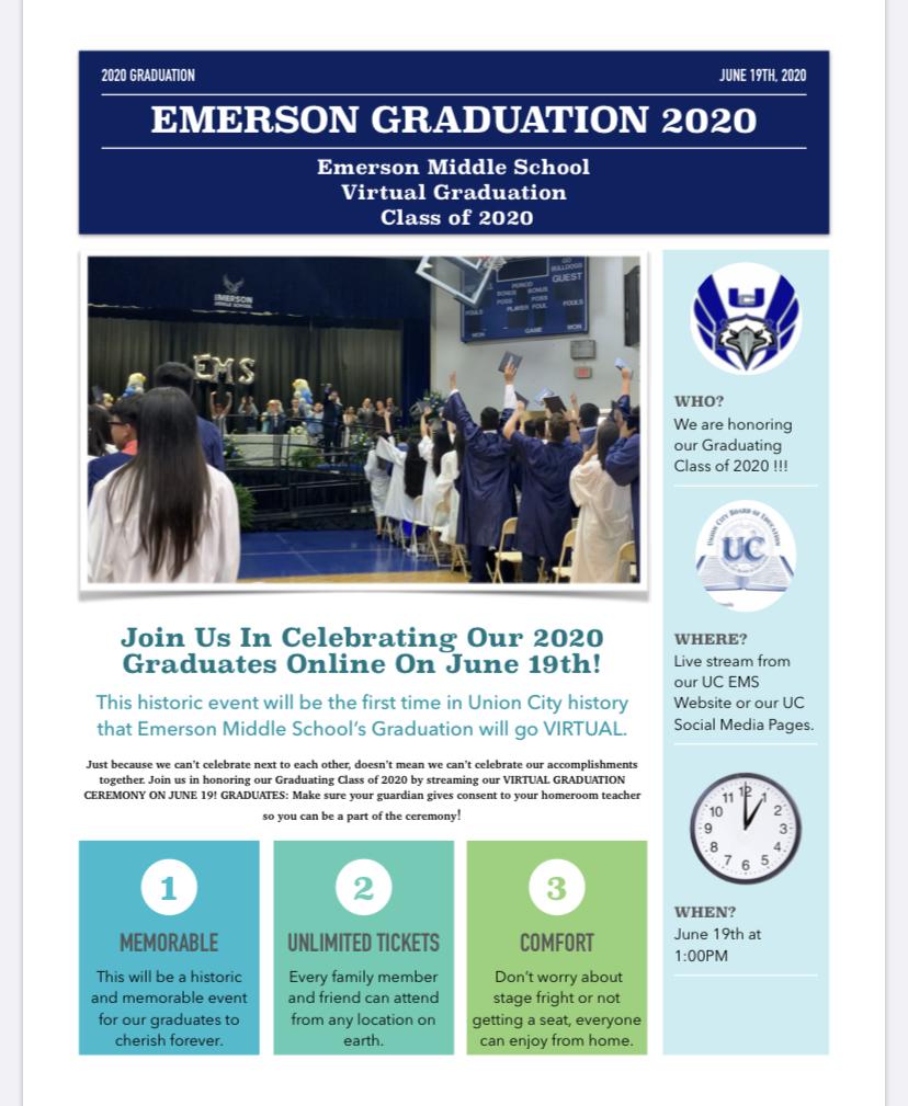 EMS Virtual Graduation Flyer
