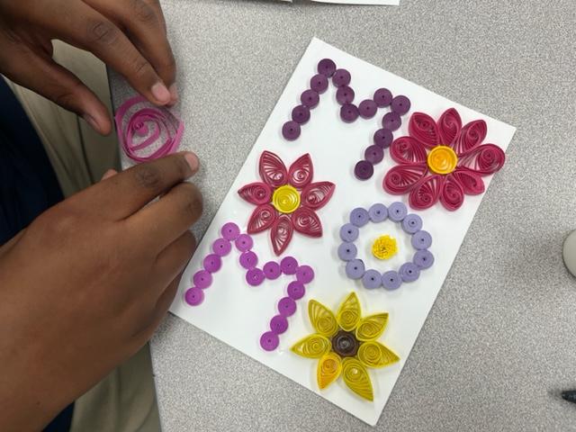 The Art of Quilling at Emerson Middle School-Photo #4