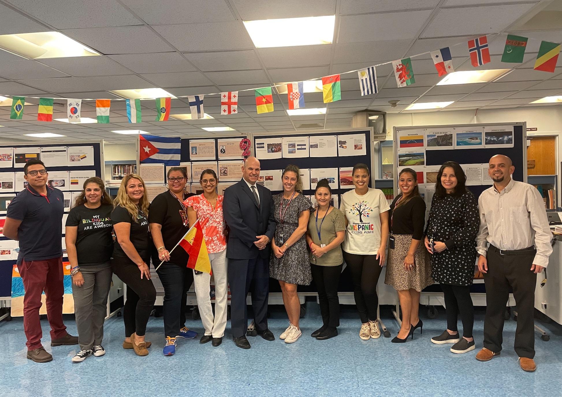 Emerson Middle School Staff celebrating Hispanic Heritage Month