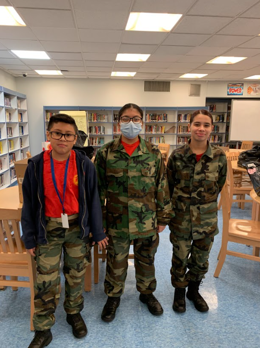 Young Marines at the Emerson Middle School