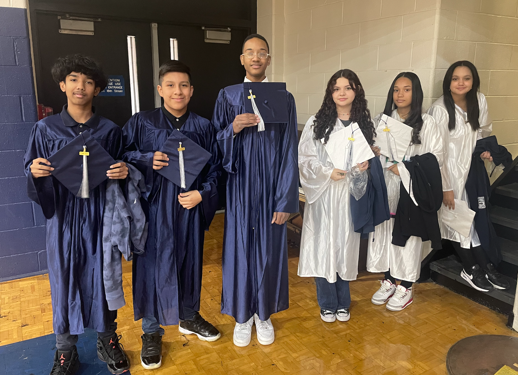 Graduation Picture Day at the Emerson Middle School
