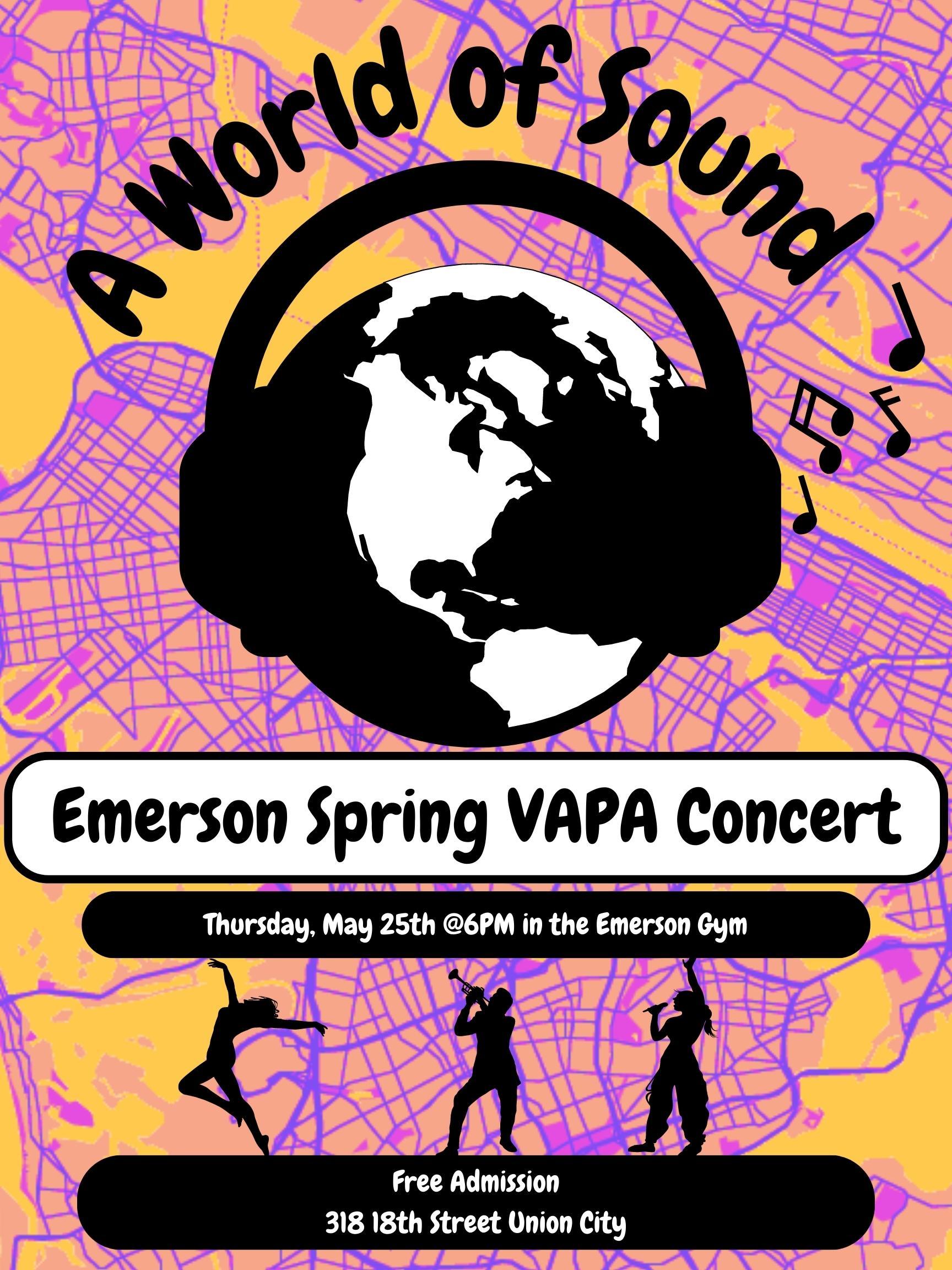 Emerson Spring VAPA Concert Flyer-English