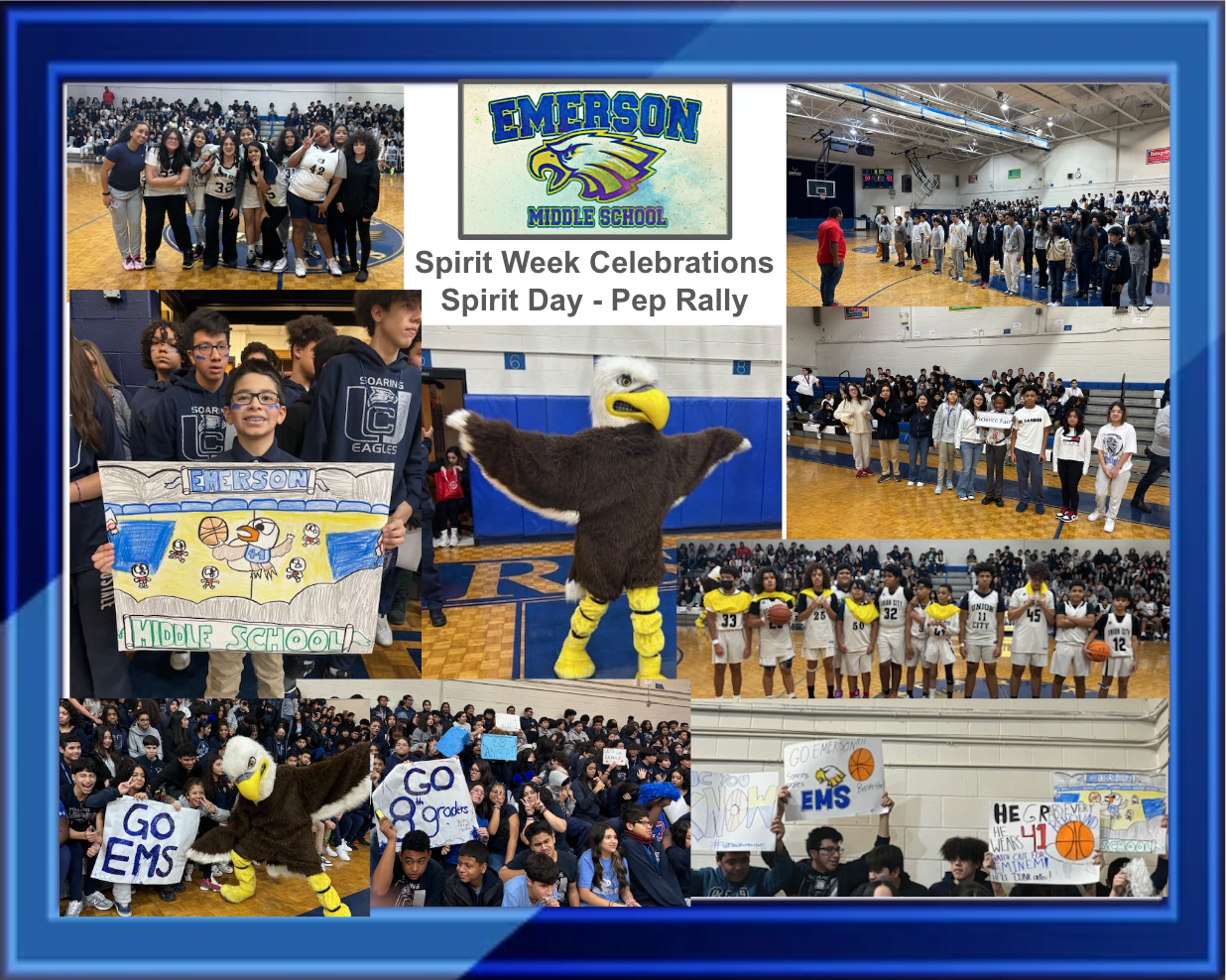 Pep Rally at the Emerson Middle School